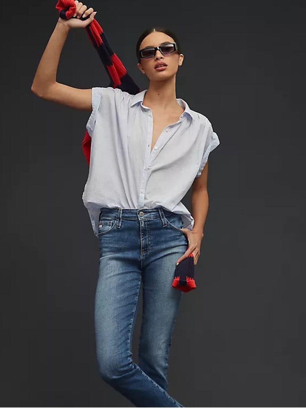 AG The Stevie Slim Straight Ankle Jeans